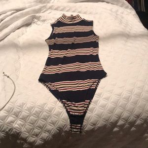 Striped Body Suit